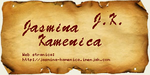 Jasmina Kamenica vizit kartica